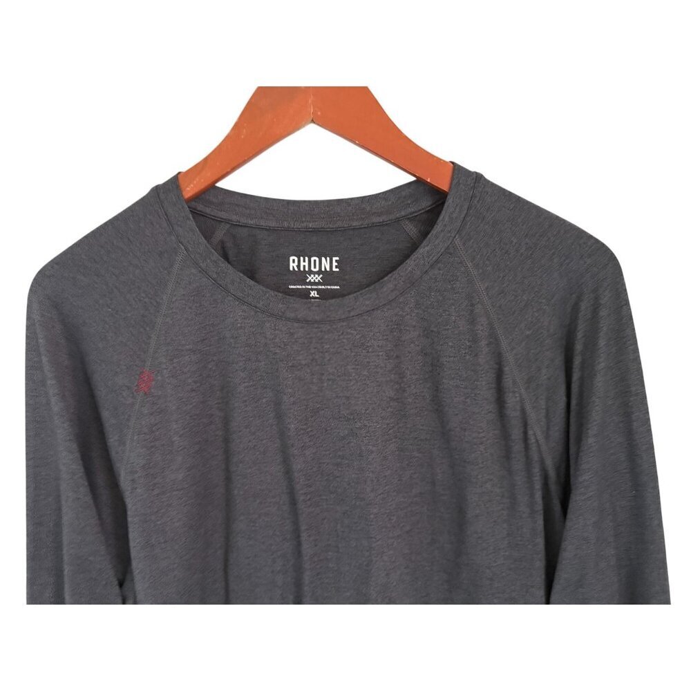 Rhone Reign Long Sleeve T-Shirt Gray Size XL - Picture 4 of 8
